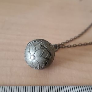 Antique Silver Bead Necklace